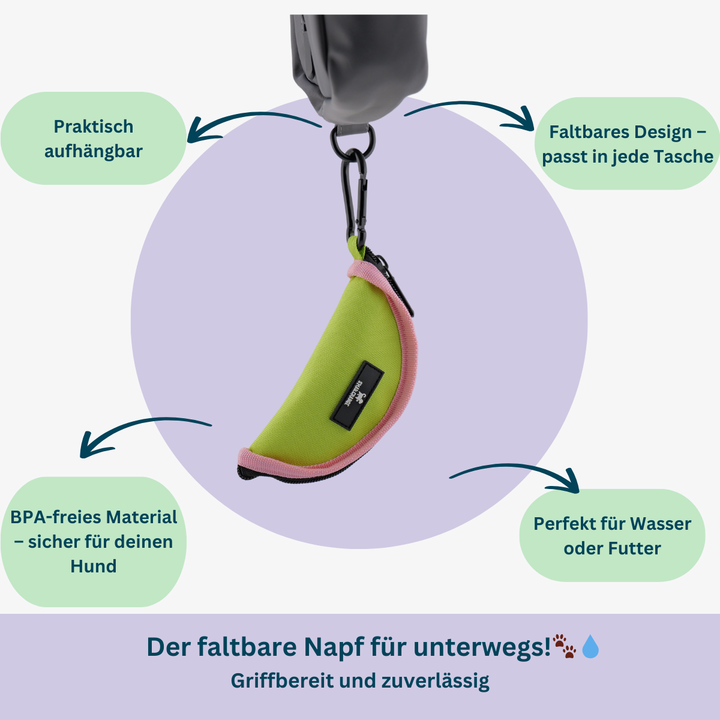 Faltbarer Napf – kompakt & praktisch