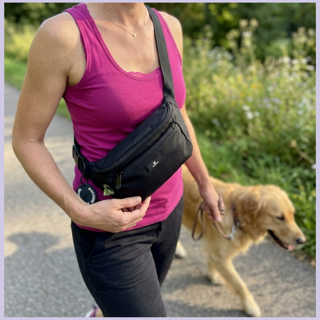 Vielseitige Bauchtasche – perfekt für den Gassi-Gang mit Hund