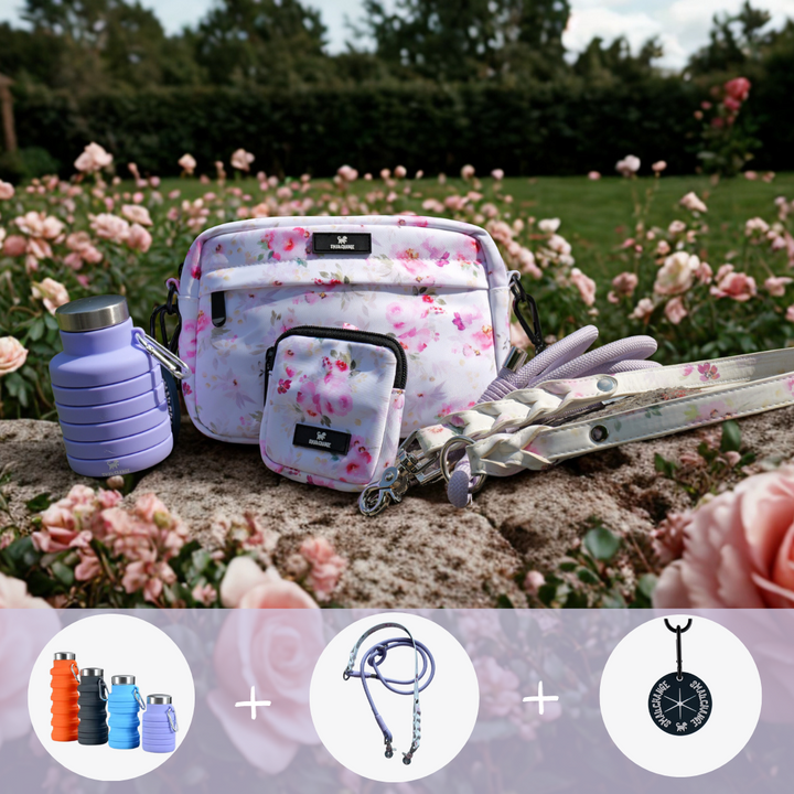 Gassi Set Floral⎥Die Blumige Gassi Tasche & Zubehör SmallChange