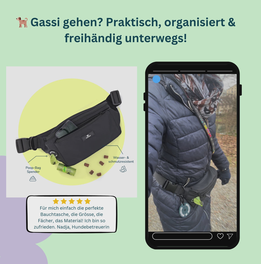 Vielseitige Bauchtasche – perfekt für unterwegs!